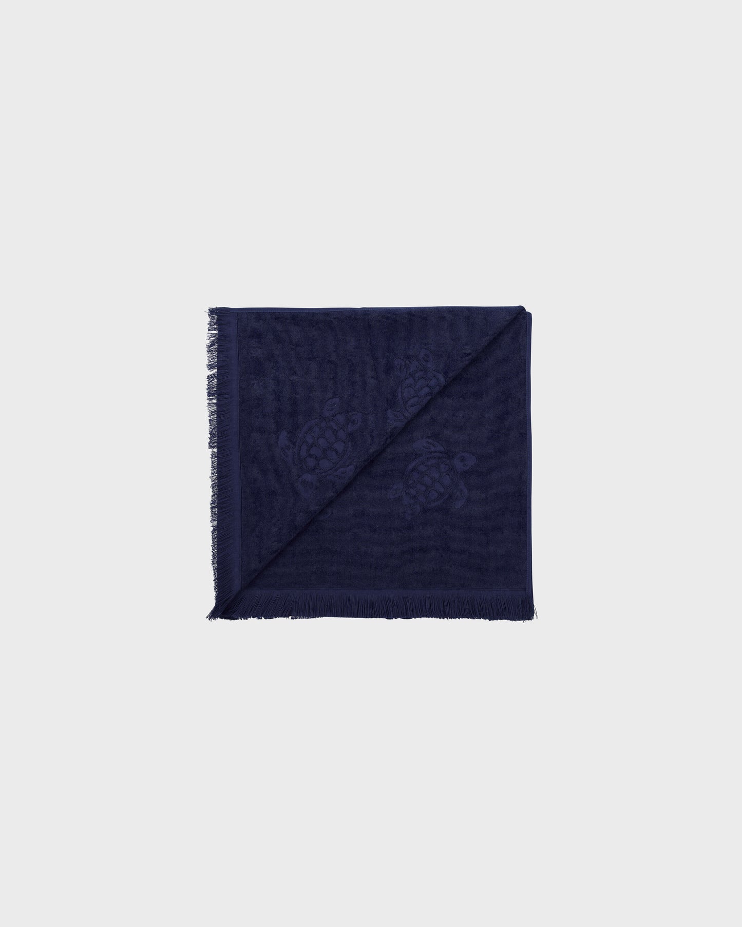 Vilebrequin Accessories Beach Fouta in Organic Cotton Turtles Jacquard | Beach Towel Vilebrequin STHU1201