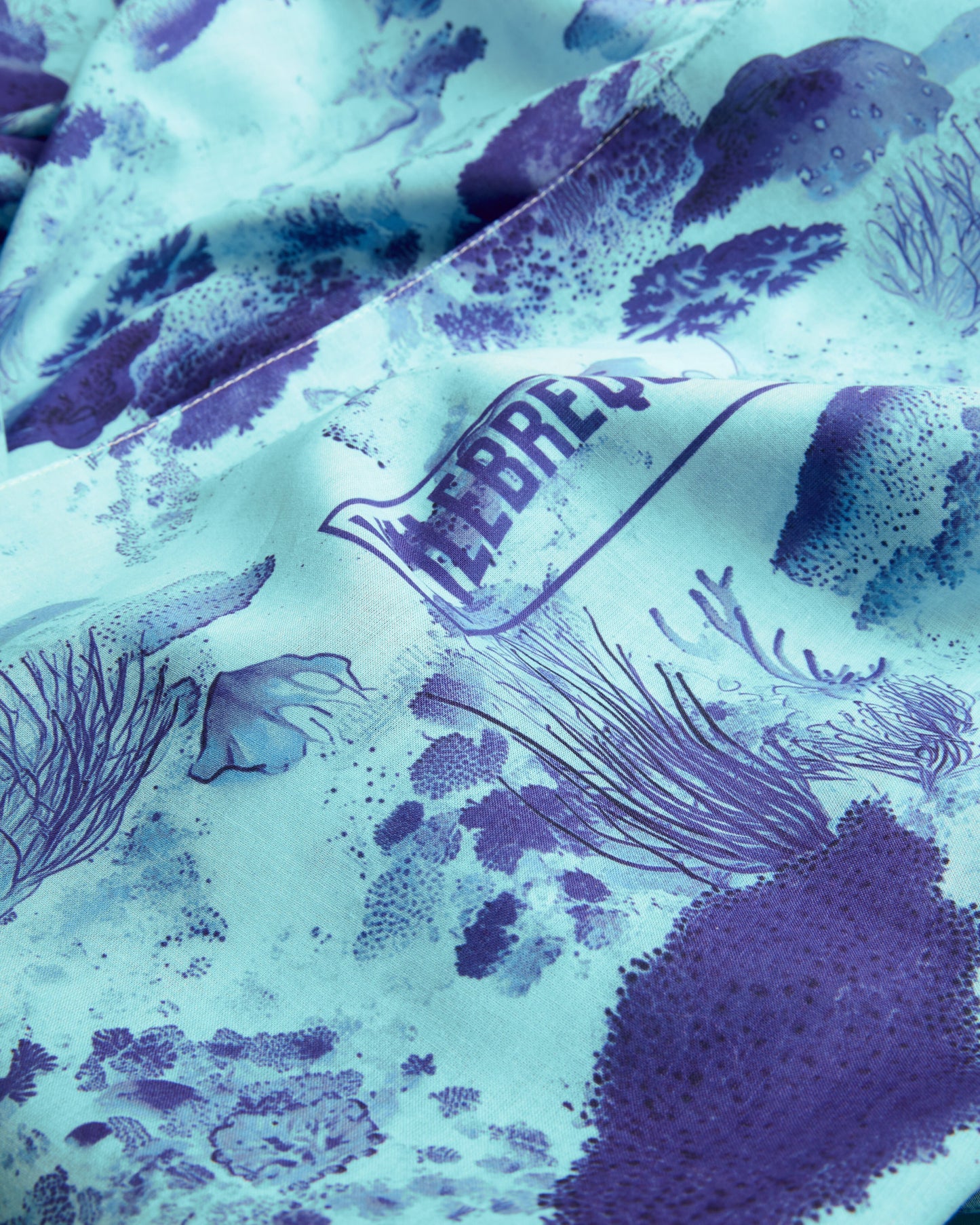 Vilebrequin Accessories Cotton Voile Pareo Coral Reef - Blue Oxygene