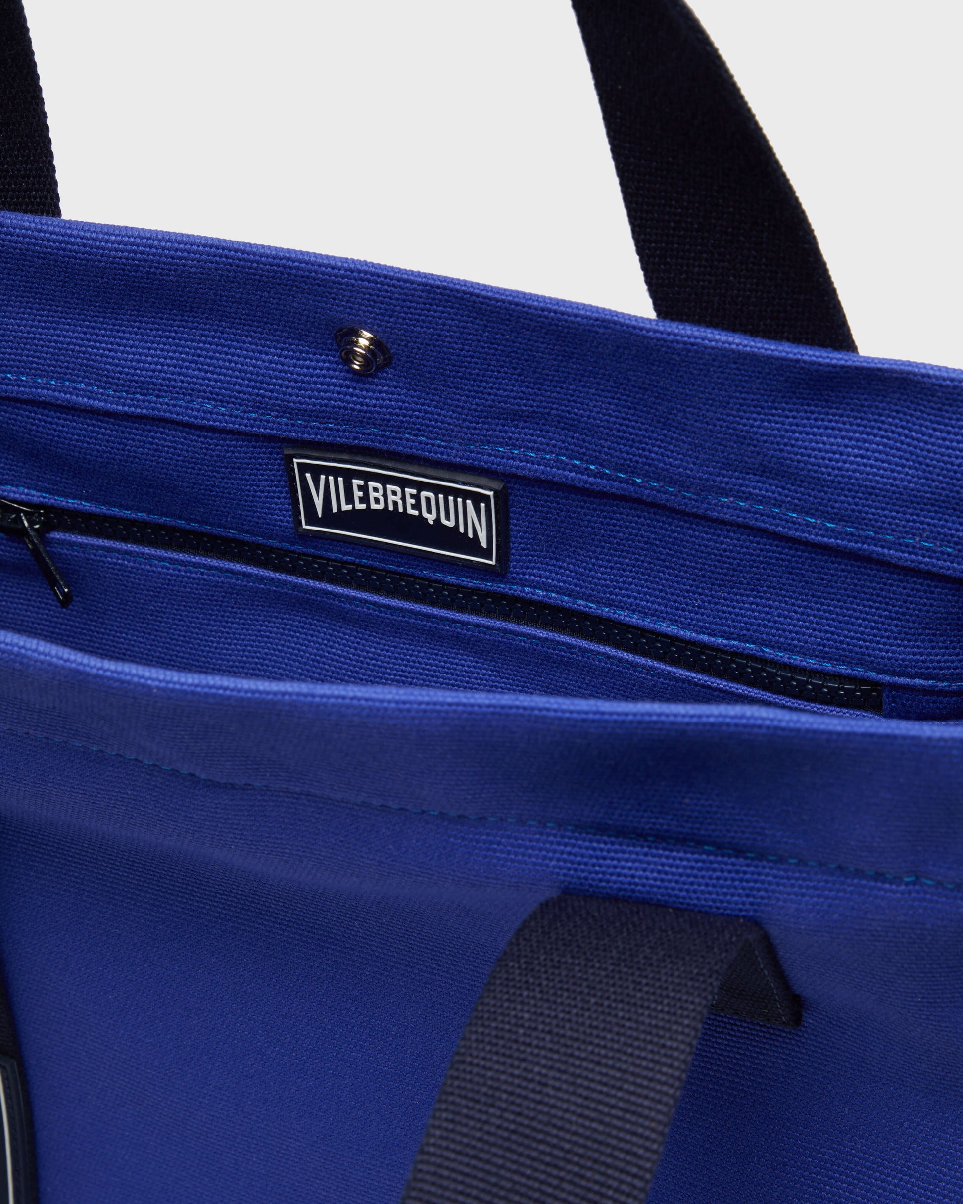 Vilebrequin Accessories Small Cotton Beach Bag Solid - Blue Marrakech Website | BMUE9103