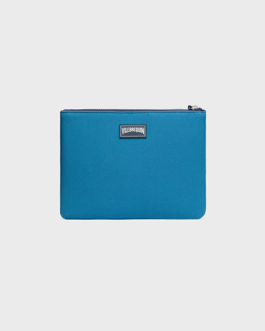 Vilebrequin Accessories Unisex Neoprene Pouch Solid - Blue Peacock