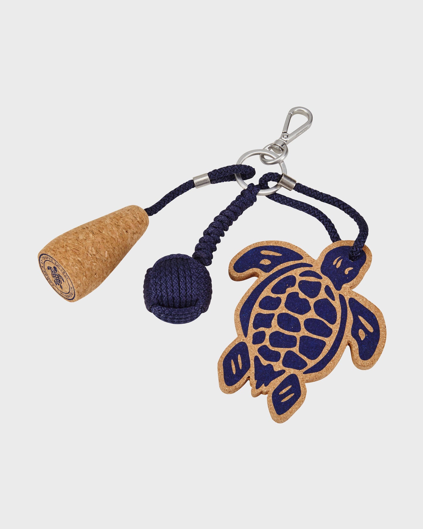 Vilebrequin Accessories Turtle Cork Keyring - Blue Navy Site | PTYU3900