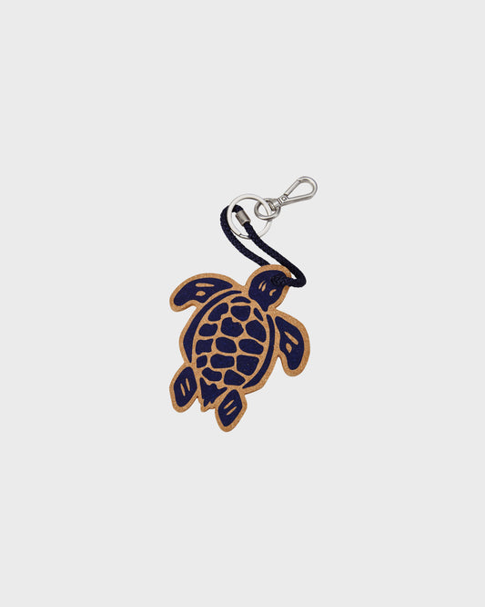 Vilebrequin Accessories Turtle Cork Keyring - Blue Navy Keychains