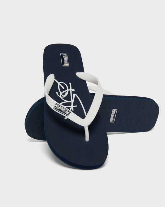 Vilebrequin Accessories Flip Flops VBQ Line - Blue Navy