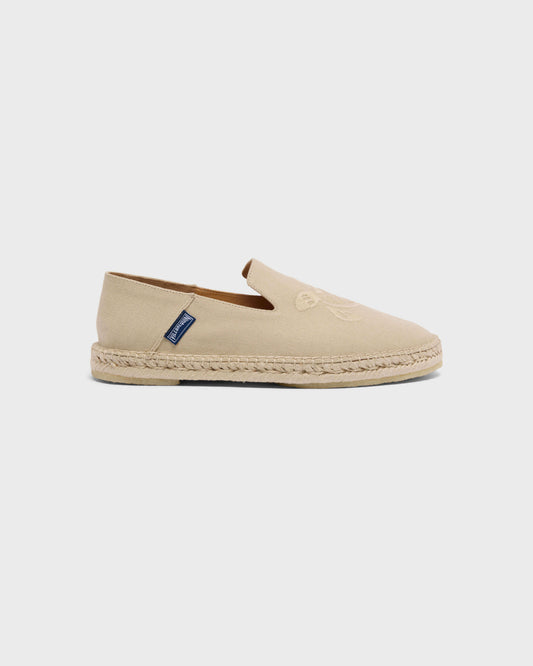 Vilebrequin Accessories Canvas Boat Shoes Solid - Beige