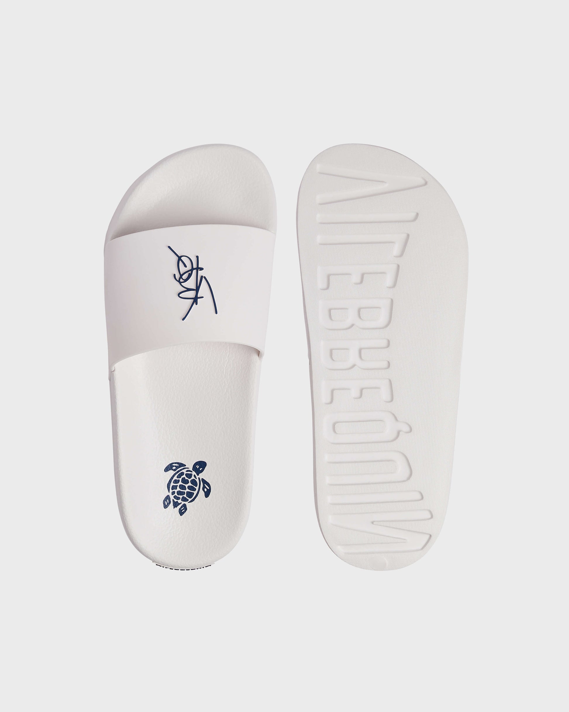 Vilebrequin Accessories Unisex Sliders VBQ Line - White Clothing